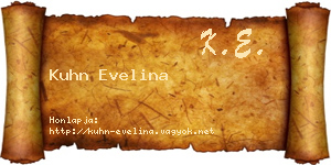 Kuhn Evelina névjegykártya